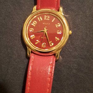 Vintage Suizo Quartz Womens Watch Geniune Leather Band - Vintage 90s Never Worn